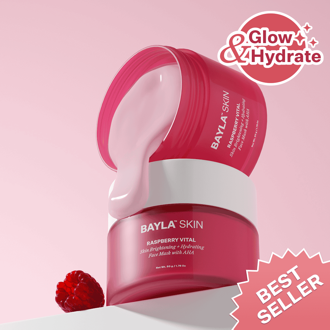 Raspberry & AHA Skin Brightening & Hydrating Face Mask